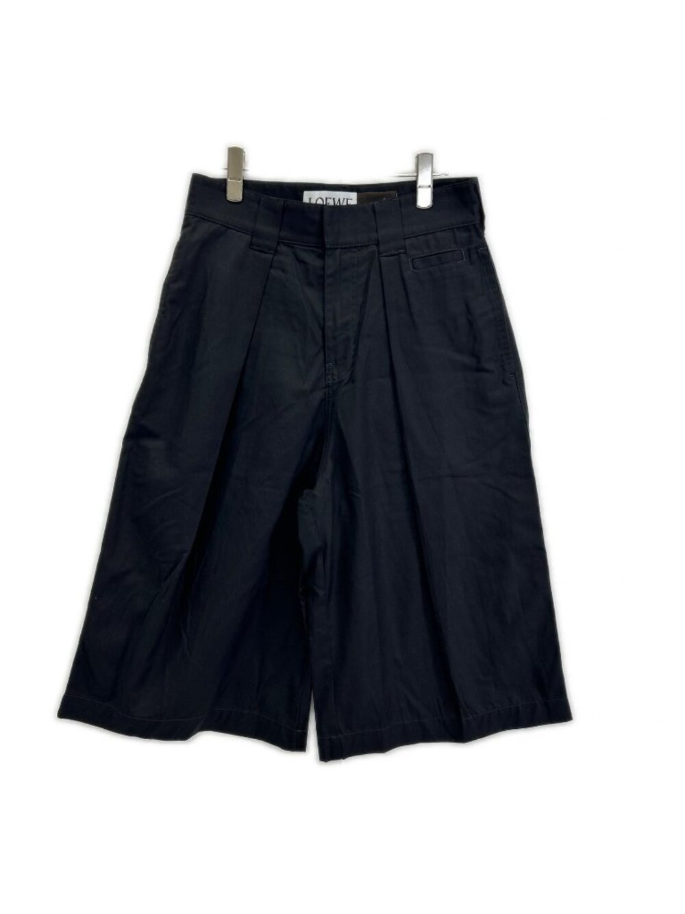 Loewe Black Paula's Ibiza Pleated Shorts Pants 44